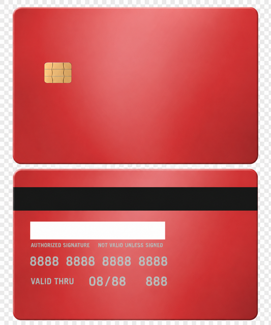 Blank Red Silver