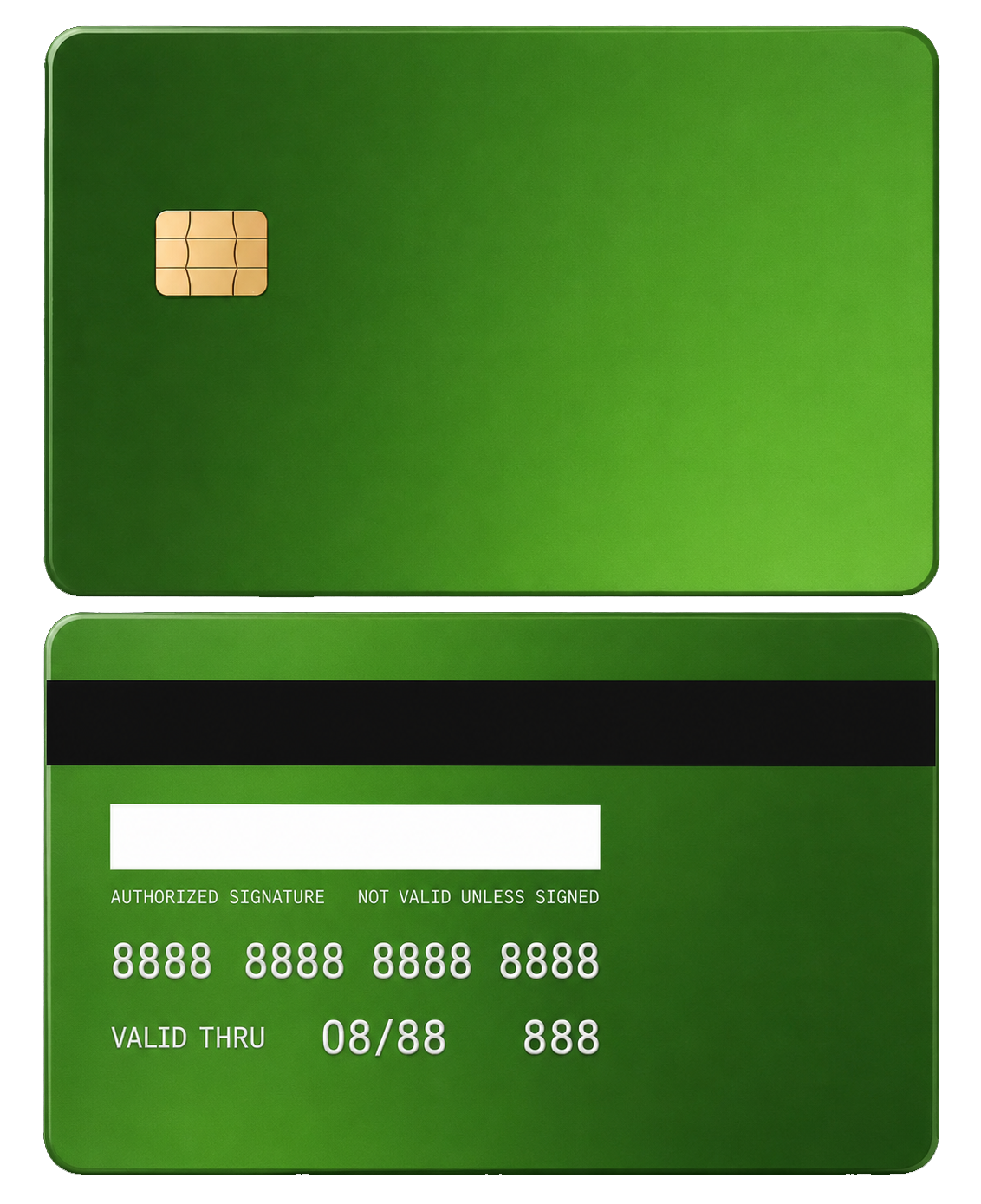 Blank Green Silver
